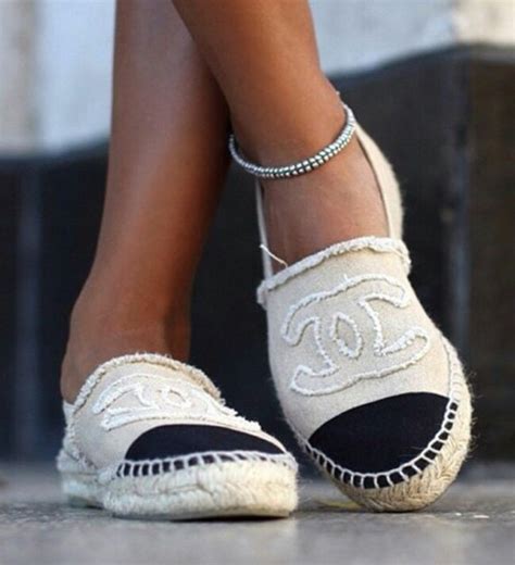 chanel espadrilles original fake|espadrilles Chanel shop.